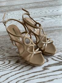 Scarpa Max Bianco con zeppa e tacco 13