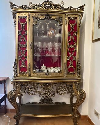 Tavolo Consolle Barocco "Marquise De Mainton" - Donna - Legno Massiccio Intarsiato - 97x50x75 Cm