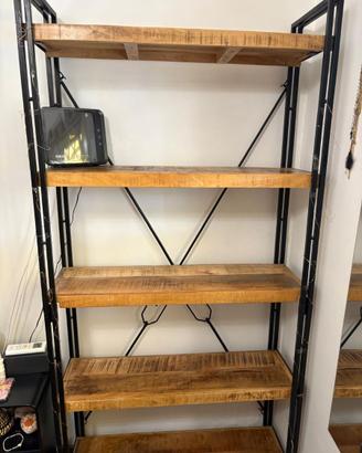 Libreria legno/metallo