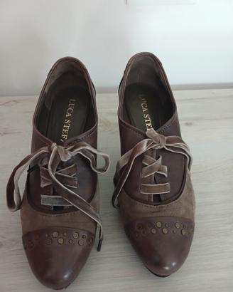 scarpe plauteau donna pelle e camoscio