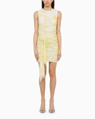 MSGM Abito Tubino Bodycon Giallo/Bianco IT42- 650€