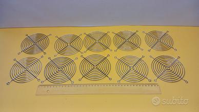 Kit 10 pezzi - Griglia metallica per ventola cm 12