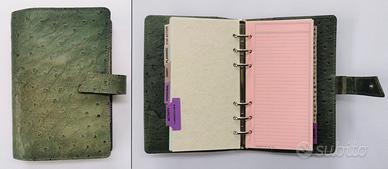 ORGANIZER c/anelli IN PELLE verde marca GREENWITCH