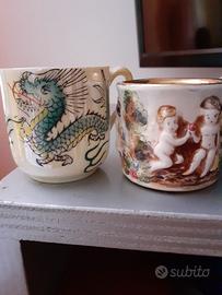 2 tazzine vintage da collezione rare