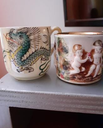 2 tazzine vintage da collezione rare