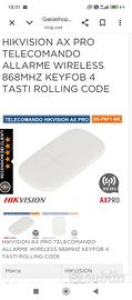 telecomando allarme HIkVISION wireless keyfob nuov