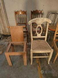 SEDIE D'EPOCA DA RESTAURARE