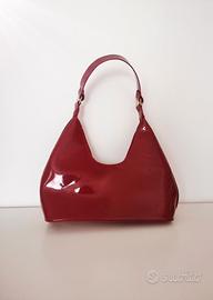 Borsa a Mano Simil-Vernice Rossa