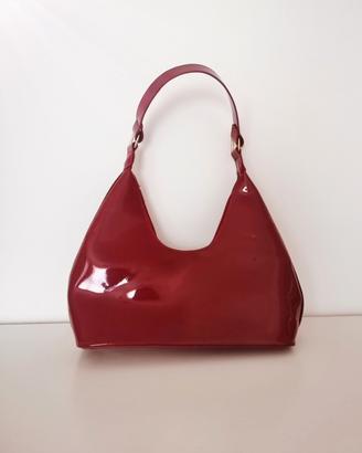 Borsa a Mano Simil-Vernice Rossa