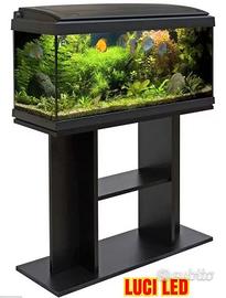 Acquario LED Amtra 80 litri con mobile colore nero