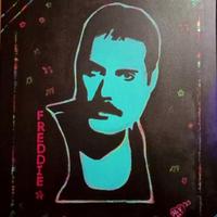 Quadro dipinto a mano Freddie Mercury