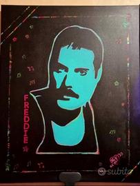 Quadro dipinto a mano Freddie Mercury