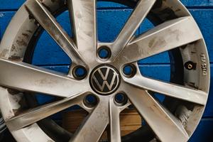 4 CERCHI IN LEGA 16 POLLICI ORIGINALI AUDI VW