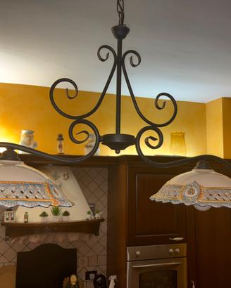 Lampadario (bilanciere) originale di Calatagirone