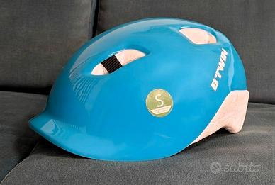 casco bici bambini B'Twin Decathlon taglia S blu