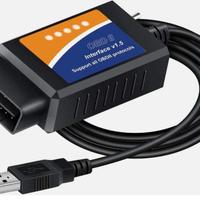 Adattatore Scanner USB OBD2 diagnosi auto e moto