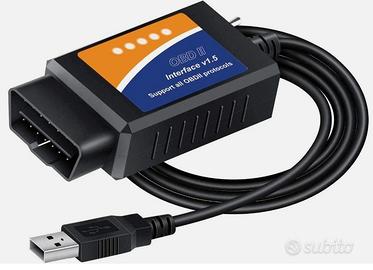 Adattatore Scanner USB OBD2 diagnosi auto e moto