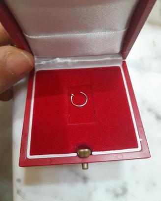 Piercing in oro bianco 