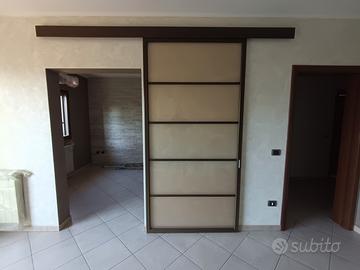 porta scorrevole con binario 