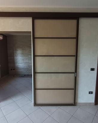 porta scorrevole con binario 