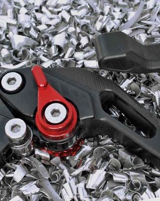 Leve Freno Frizione Regolabili Ergal Nero Opaco