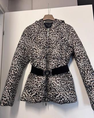 Piumino Liu Jo animalier con cintura