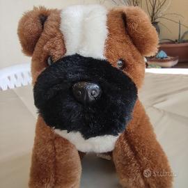 Peluche Cane Boxer/Bulldog - Vintage anni '90