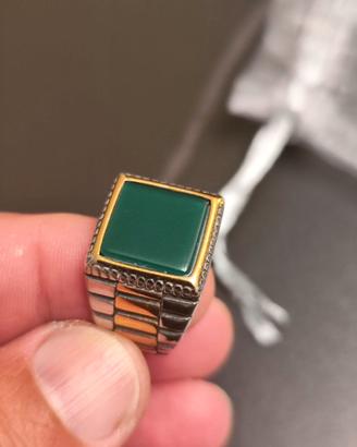 Anello uomo acciaio, 20