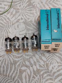 4 valvole E 88CC  6922 RCA Gold PIN 