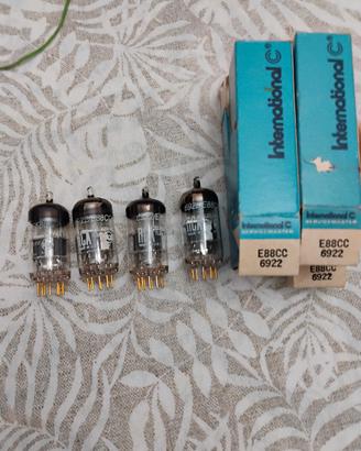 4 valvole E 88CC  6922 RCA Gold PIN 