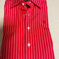 Camicia donna Ralph Lauren rossa a righe S