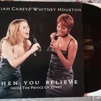 MARIAH CAREY & WHITNEY HOUSTON Raro Vinile 12