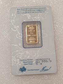 lingottini oro 24k (2.5gr +5gr)