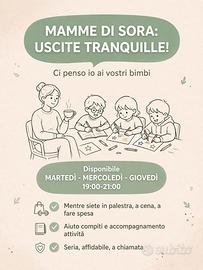 Compiti-babysitting-aiuti in casa