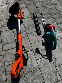 Decespugliatore e tagliasiepe