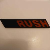 Targhetta Rush per vespa piaggio pk 50 xl 