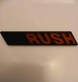 Targhetta Rush per vespa piaggio pk 50 xl 