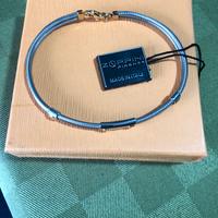 Bracciale uomo acciaio e oro Zoppini