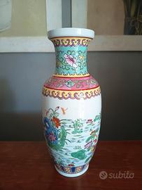 Vaso Cinese Vintage "Famiglia Rosa