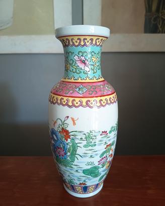 Vaso Cinese Vintage "Famiglia Rosa