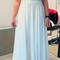 ABITO DA SPOSA BIANCO TG. 44 +BOLERINO