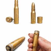 Accendino vintage in ottone stile cartuccia 50/60