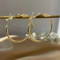 Orecchini circolari colore oro