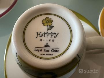 Set 12 tazzine completo in ceramica