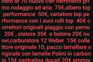  pezzi per scooter piaggio Malossi -top