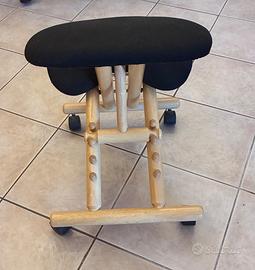 Cinius Sedia Ergonomica Naturale seduta Nera