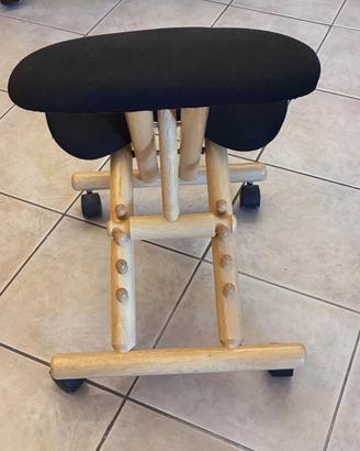 Cinius Sedia Ergonomica Naturale seduta Nera