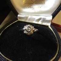 Anello oro bianco 18 kt con diamanti