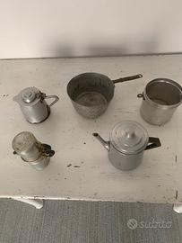 Moka e pentolini d’epoca