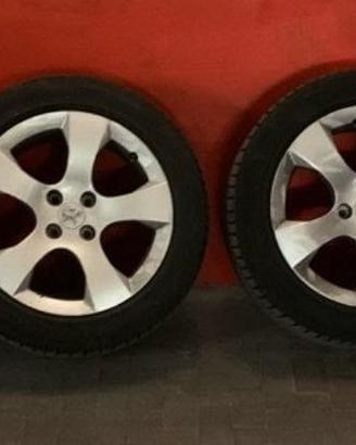 4 cerchi in lega Peugeot + Pirelli invernali 17"